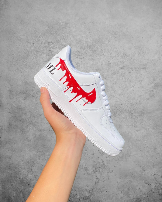 CUSTOM AF1 RED DRIP.