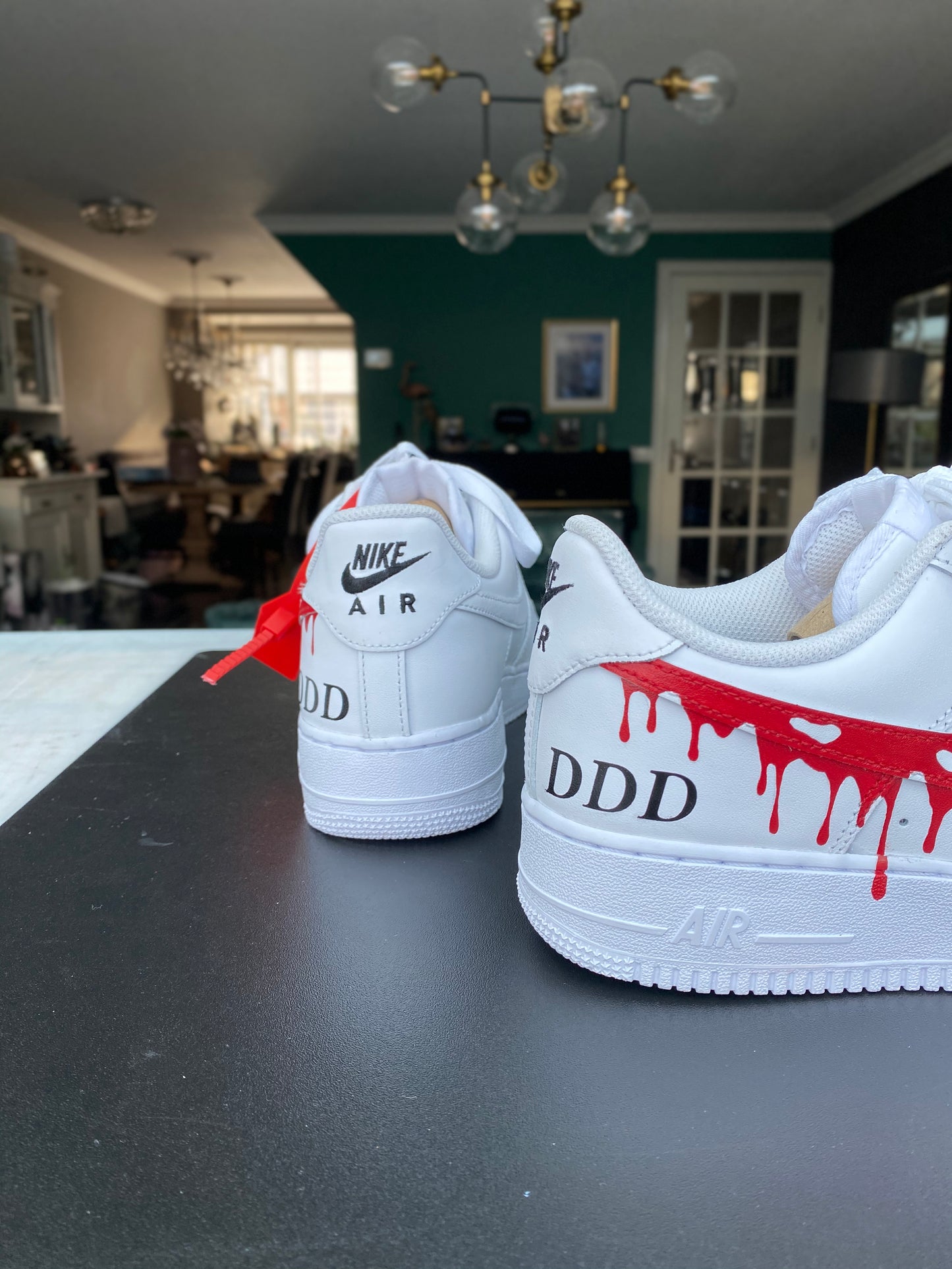 CUSTOM AF1 RED DRIP.