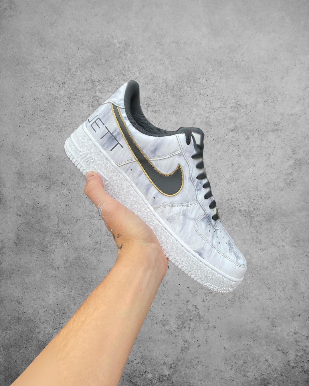 CUSTOM AF1 BLACK MARBLE