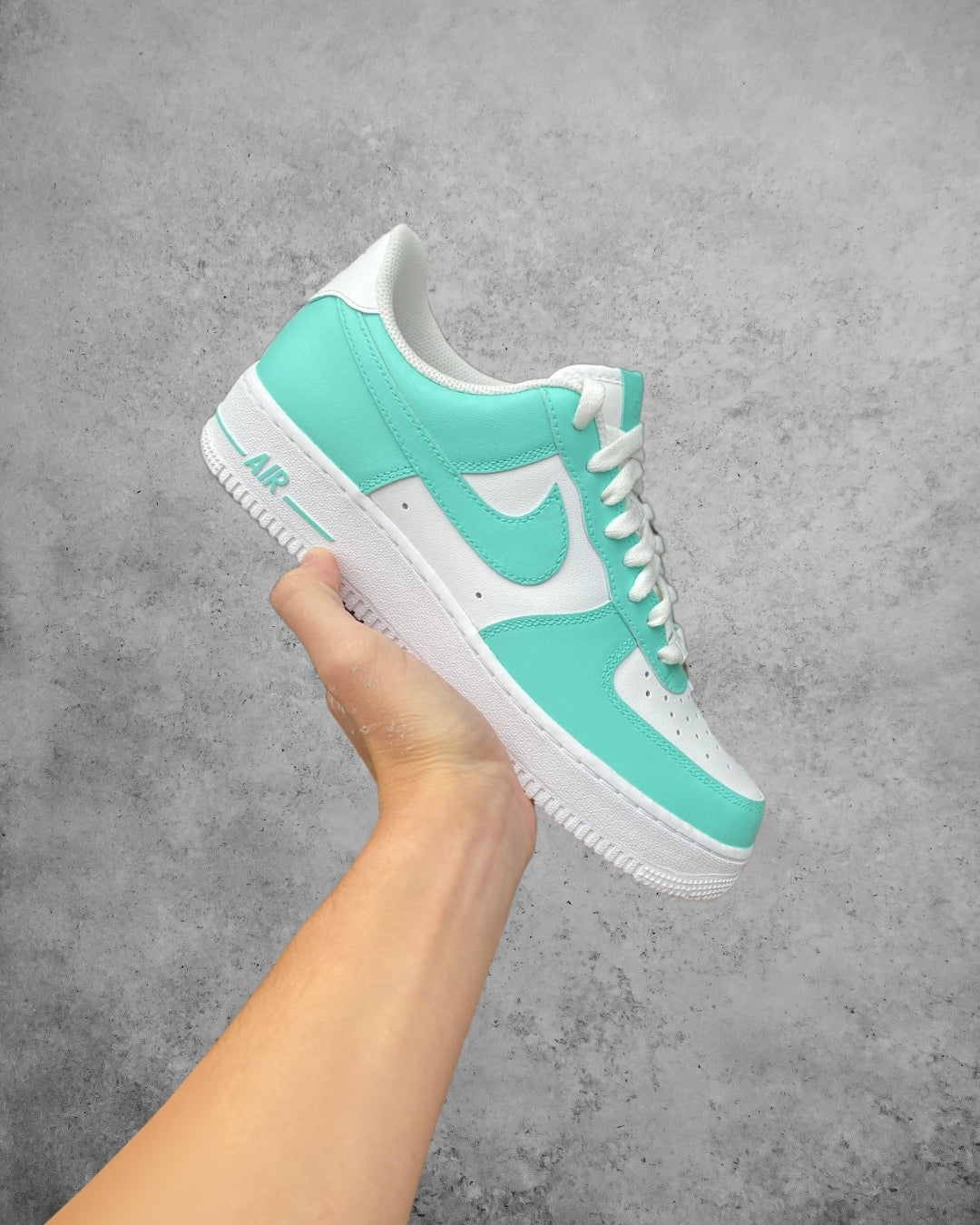 CUSTOM AF1 SOUTH BEACH COLORWAY.