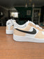 CUSTOM AF1 BEIGE BLACK COLORWAY.