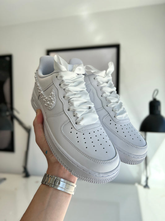 CUSTOM AF1 PEARL SWOOSH.