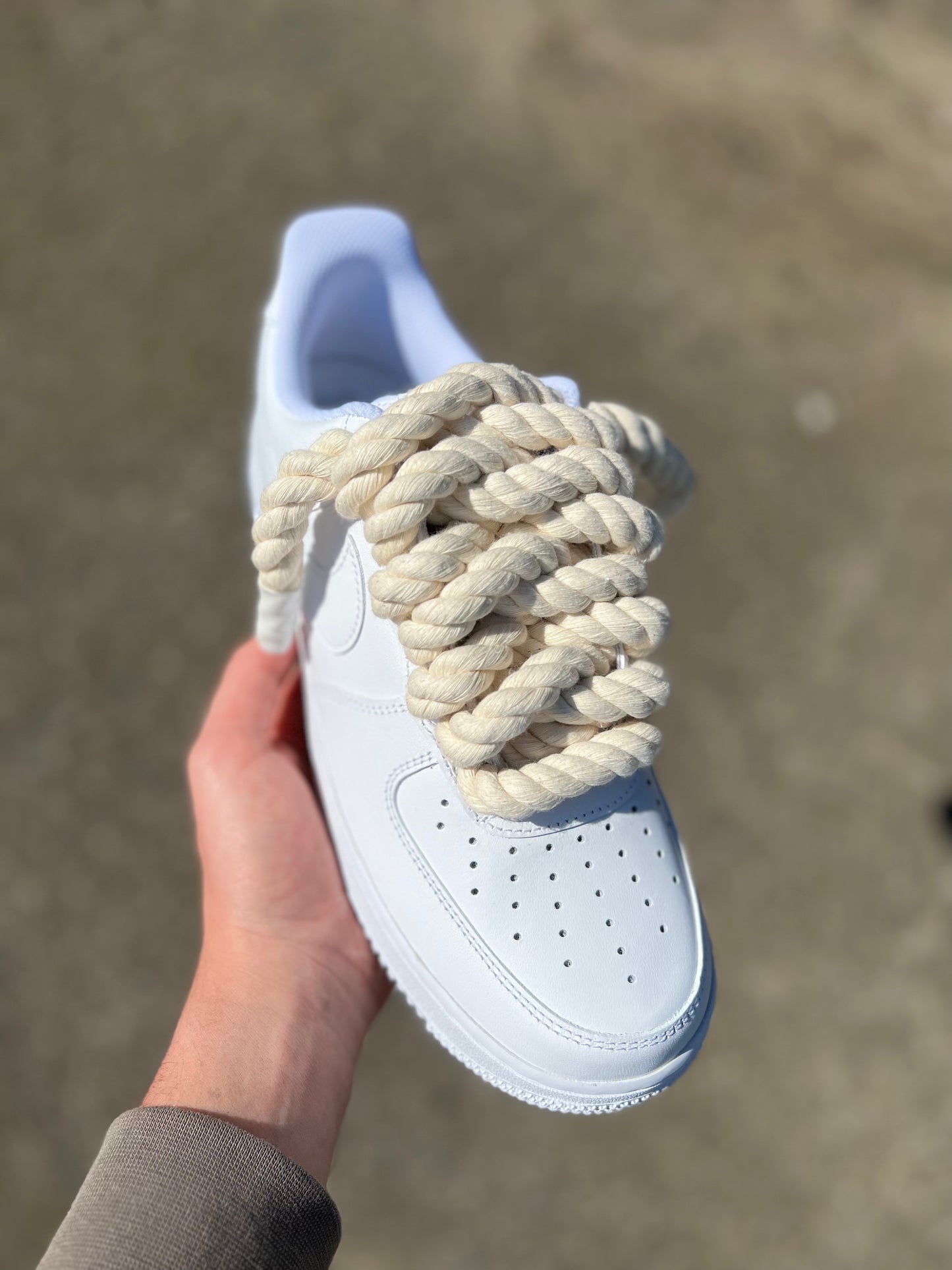 CUSTOM AF1 ROPE BEIGE.