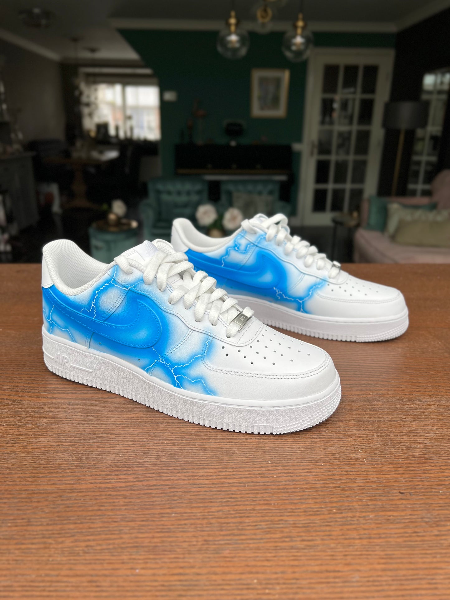 CUSTOM AF1 BLUE LIGHTNING.