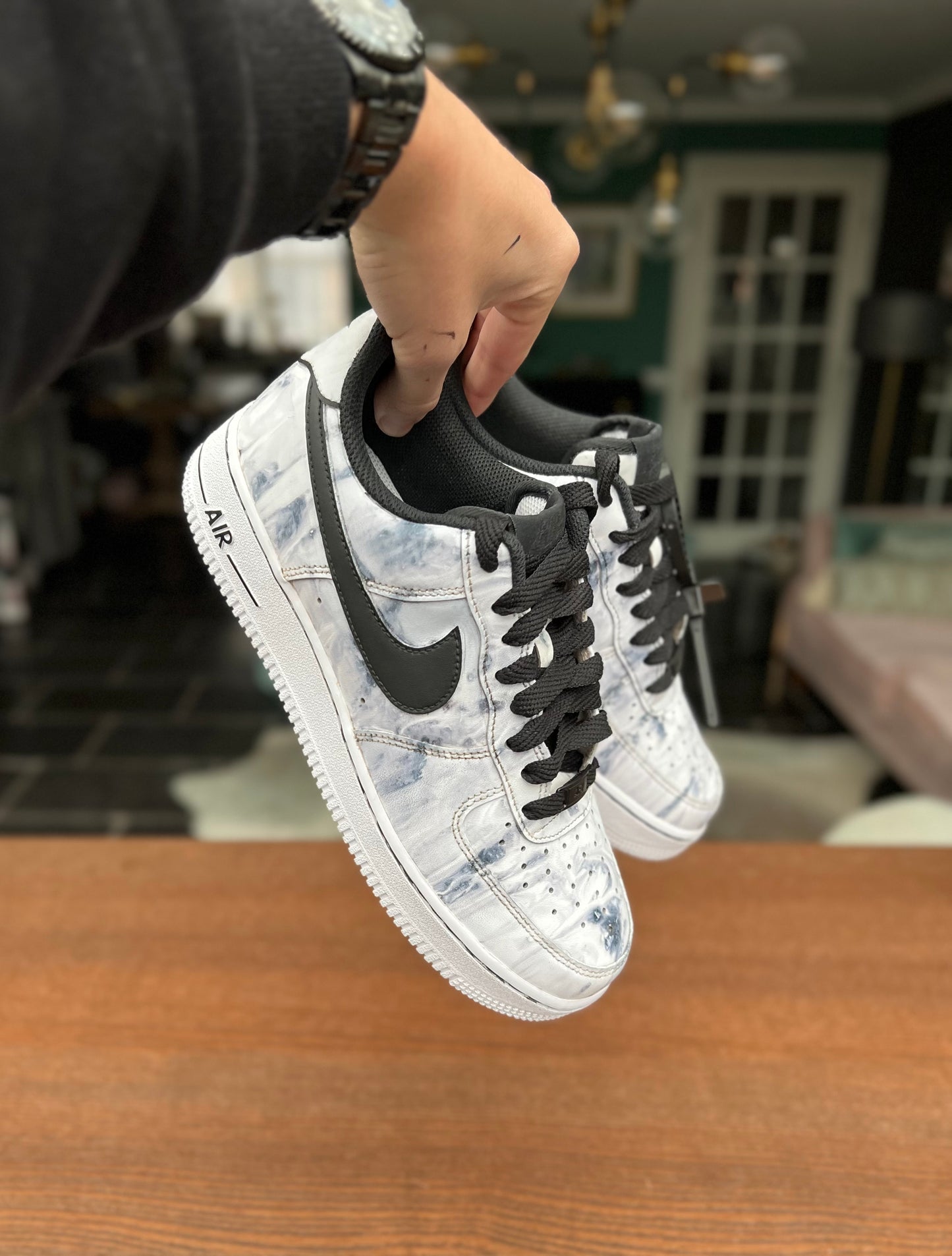 CUSTOM AF1 BLACK MARBLE 2.0.
