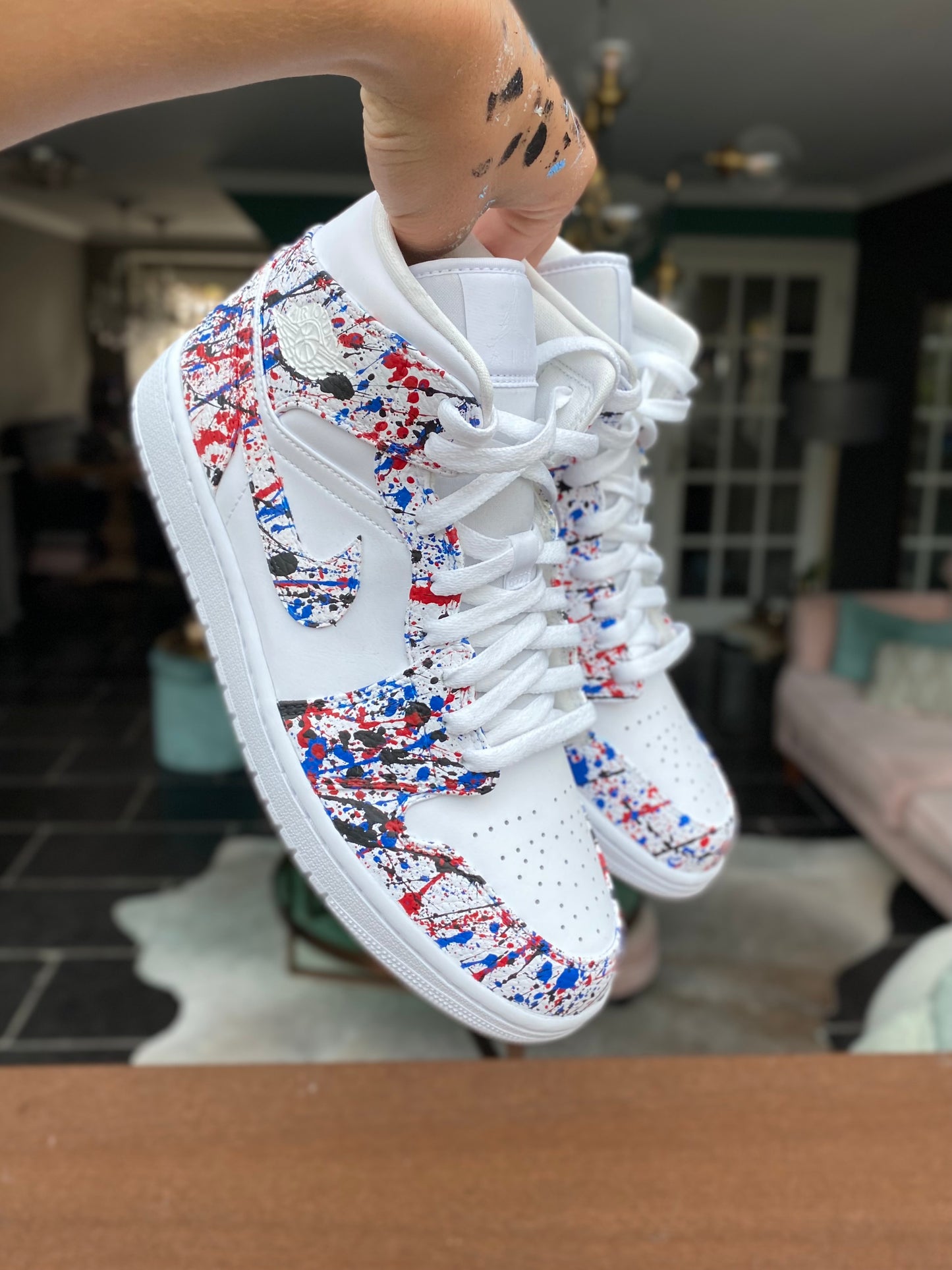 CUSTOM AJ1 PAINT SPLASH.