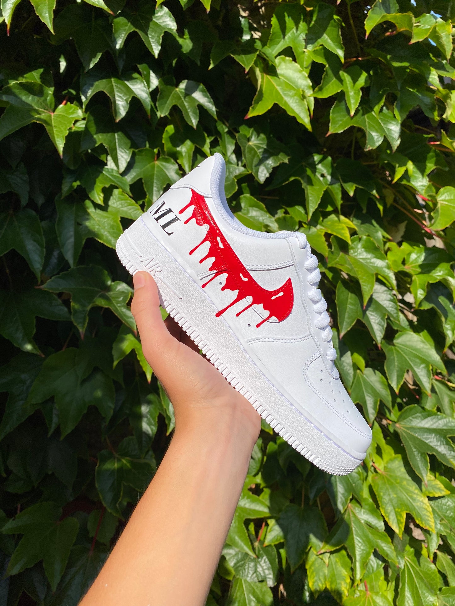 CUSTOM AF1 RED DRIP.