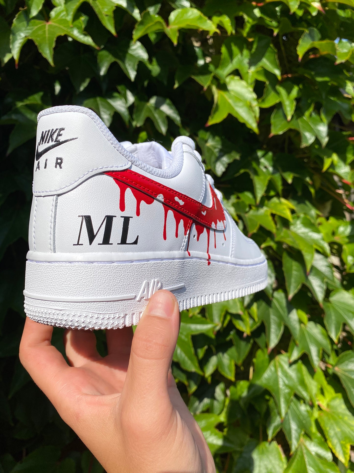 CUSTOM AF1 RED DRIP.