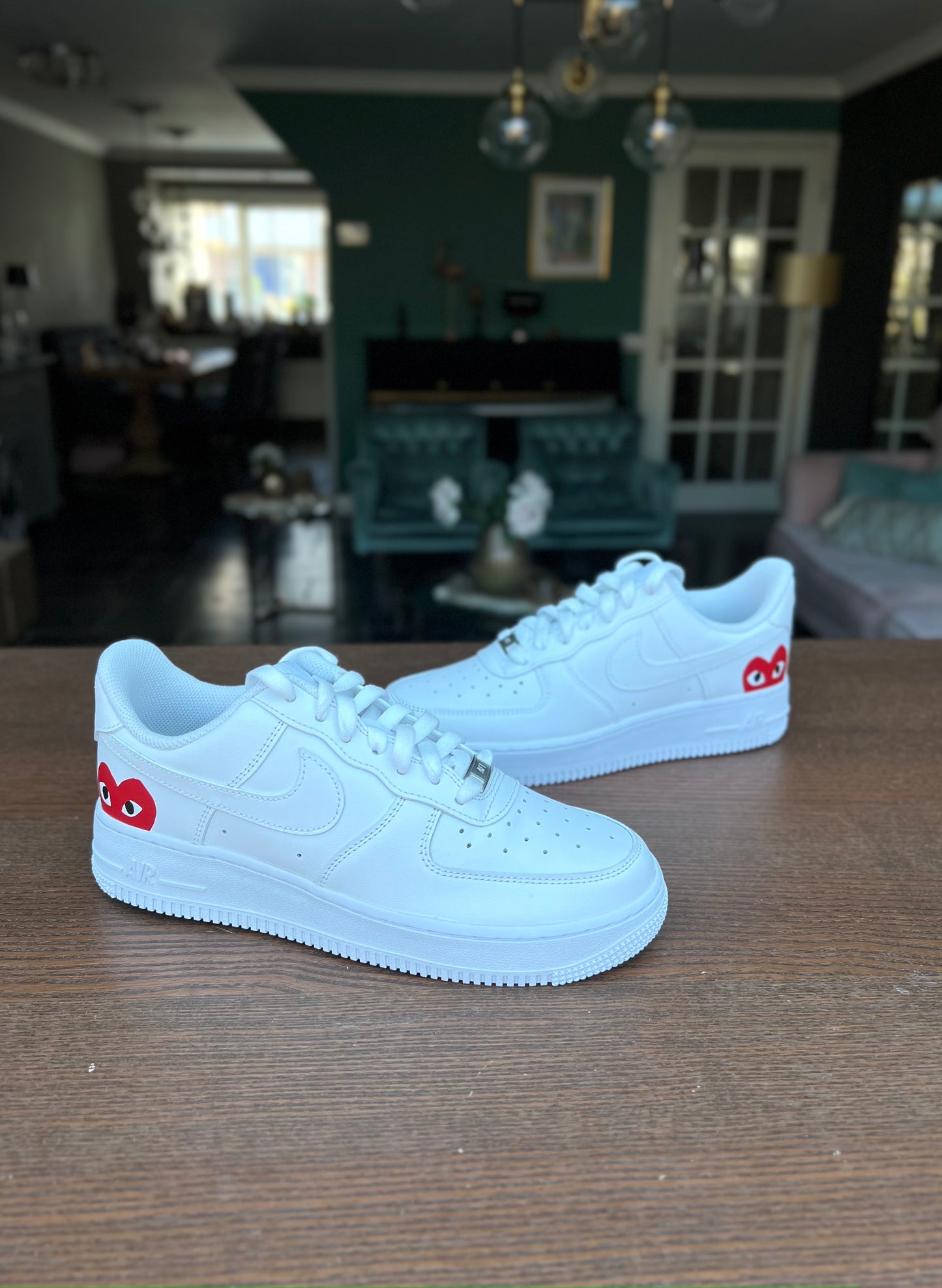 CUSTOM AF1 CDG RED.
