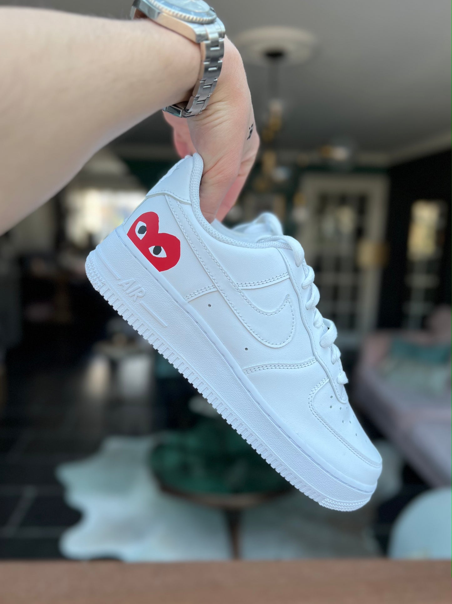 CUSTOM AF1 CDG RED.